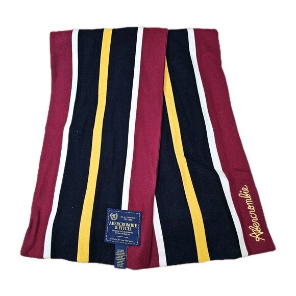Abercrombie & Fitch Accessories - Abercrombie And Fitch Scarf Multicolor Long Wool Blend Striped 80"